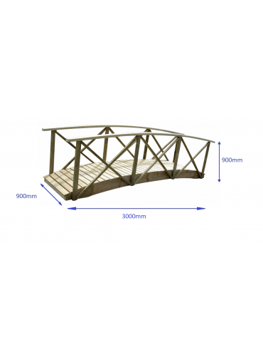 Bridge 3000 x 900 with Handrail